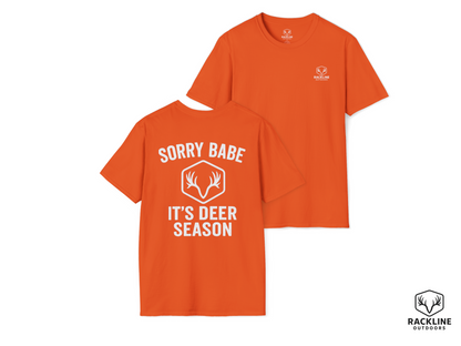 RackLine-“Sorry Babe, It’s Deer Season” Tee